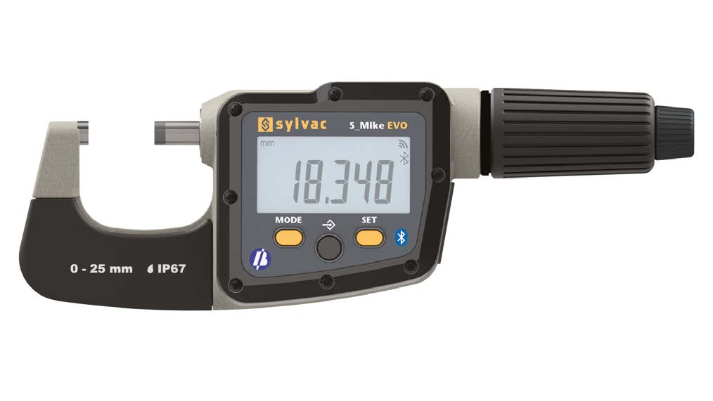 Micrómetros con bluetooth Sylvac S_Mike EVO pantalla XXL Micrómetros con bluetooth Sylvac S_Mike EVO pantalla XXL