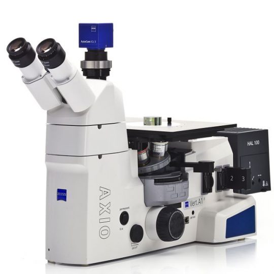 Microscopio de rutina invertido para materiales ZEISS Axio Vert.A1 Microscopio de rutina invertido para materiales ZEISS Axio Vert.A1