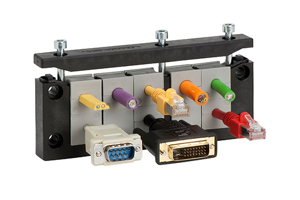 Pasamuros partidos para cables conectorizados, IP66, hasta 10 insertos, KEL-ER, ICOTEK