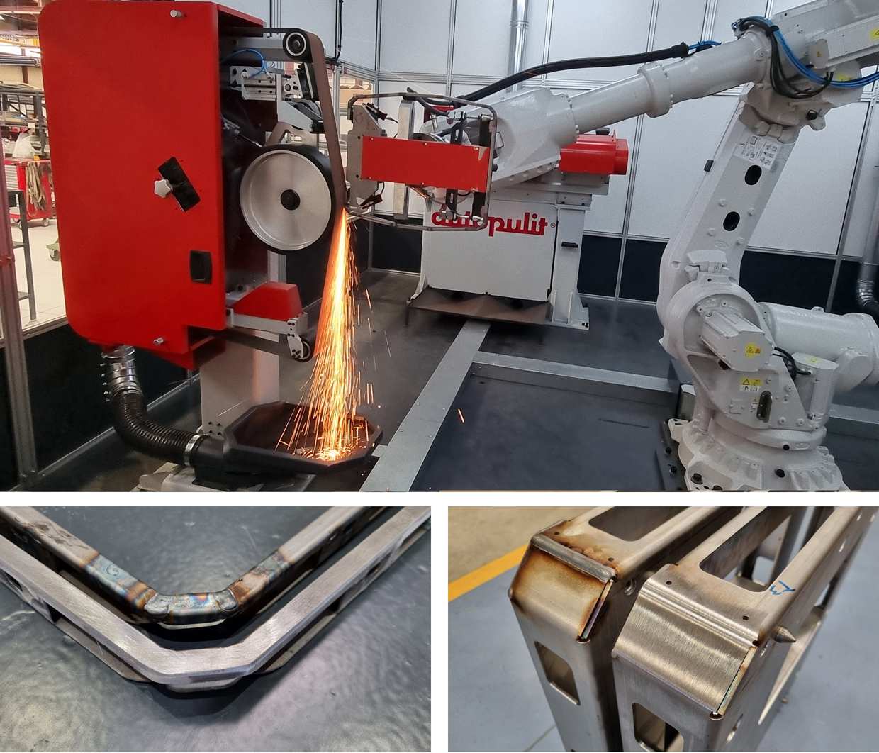 ROBOT CELL FOR THE WELD DRESSING OF VETERINARY EQUIPMENT